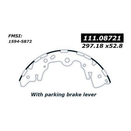 Centric Centric Premium Brake Shoes, Centric Parts 111.08721 111.08721